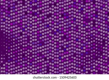Light Purple vector texture with wry lines. Shining colorful illustration in simple style. Abstract design for your web site.