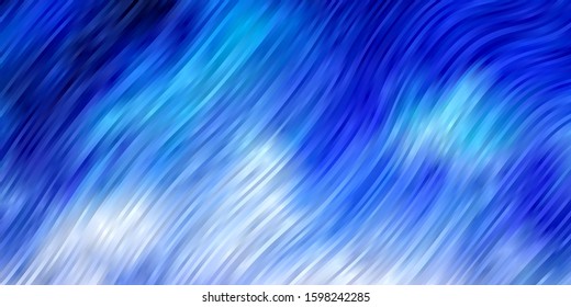 Light Purple vector texture with wry lines. Colorful illustration in abstract style with bent lines. Pattern for websites, landing pages.