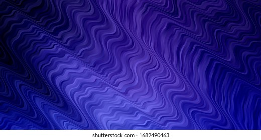 Light Purple vector texture with wry lines. Colorful abstract illustration with gradient curves. Pattern for websites, landing pages.