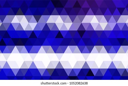 Light Purple vector triangle mosaic background. A completely new color illustration in a vague style. The textured pattern can be used for background.