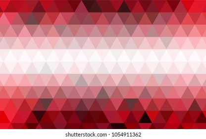 Light Purple vector triangle mosaic background. Triangular geometric sample with gradient.  A completely new template for your business design.
