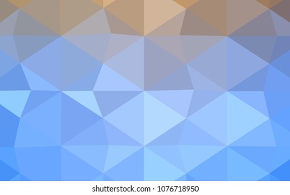 Light Purple vector triangle mosaic cover. Creative illustration in halftone style with gradient. The best triangular design for your business.