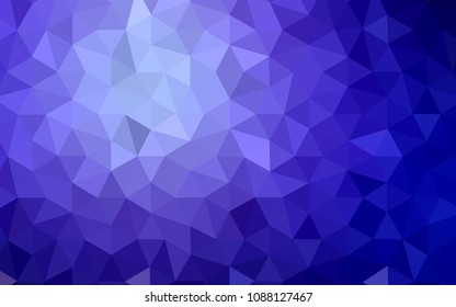 Light Purple vector triangle mosaic texture. Creative illustration in halftone style with triangles. Pattern for a brand book's backdrop.