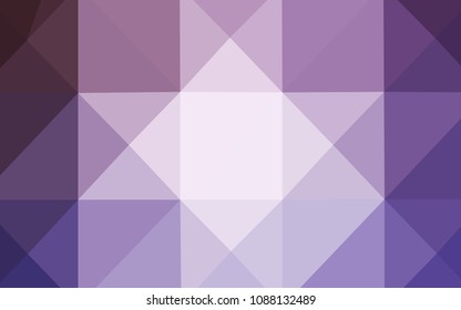 Light Purple vector triangle mosaic cover. Modern geometrical abstract illustration with gradient. That pattern can be used as a part of a brand book.