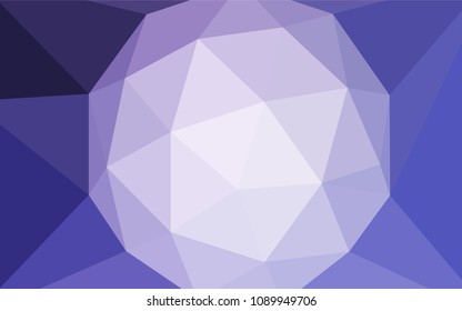 Light Purple vector triangle mosaic cover. Shining colorful illustration with triangles. A completely new design for your leaflet.