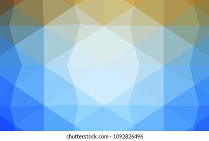 Light Purple vector triangle mosaic template. Creative geometric illustration in Origami style with gradient. A completely new template for your business design.