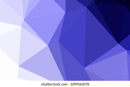 Light Purple vector triangle mosaic texture. Polygonal abstract illustration with gradient. The template for cell phone's backgrounds.