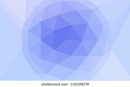 Light Purple vector triangle mosaic cover with a diamond. Illustration in Origami style with gradient. New template for your brand book.