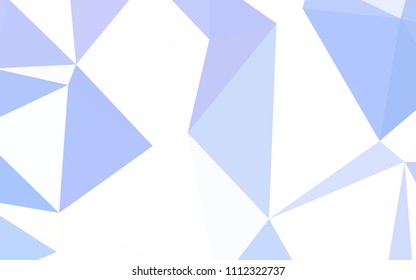 Light Purple vector triangle mosaic texture. Creative illustration in halftone style with triangles. Textured pattern for your backgrounds.