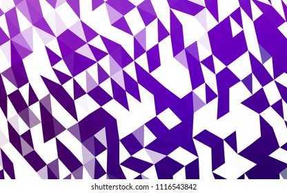 Light Purple vector triangle mosaic texture. Shining colored illustration in a Brand new style. The textured pattern can be used for background.