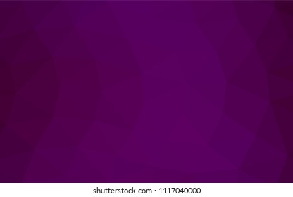 Light Purple vector triangle mosaic template. Geometric illustration in Origami style with gradient.  The best triangular design for your business.