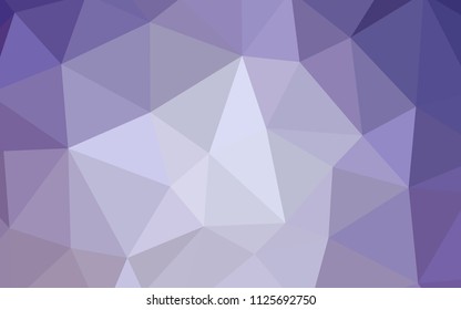 Light Purple vector triangle mosaic template. Colorful abstract illustration with triangles. Brand new style for your business design.