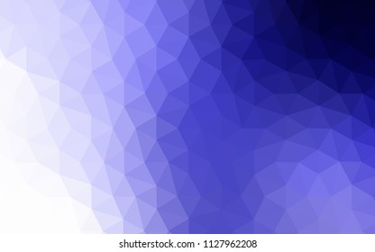 Light Purple vector triangle mosaic template. Geometric illustration in Origami style with gradient.  New template for your brand book.