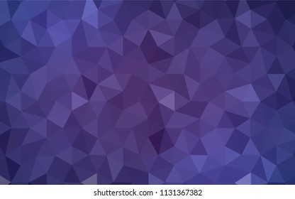 Light Purple vector triangle mosaic texture. Colorful illustration in polygonal style with gradient. Best triangular design for your business.