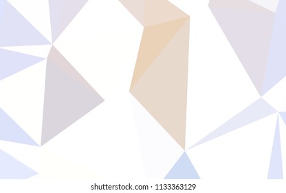 Light Purple vector triangle mosaic cover. Shining colorful illustration with triangles. Brand new style for your business design.