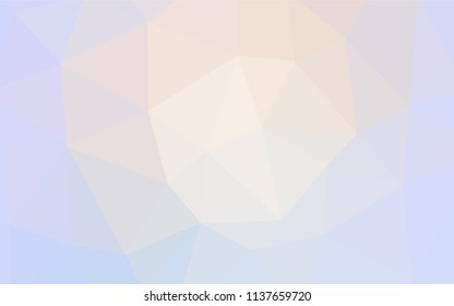 Light Purple vector triangle mosaic template. Triangular geometric sample with gradient.  Best triangular design for your business.