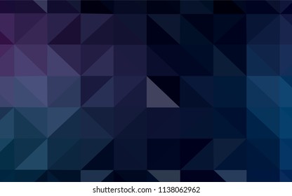 Light Purple vector triangle mosaic cover. A completely new color illustration in a polygonal style. Triangular pattern for your design.