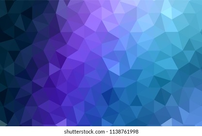 Light Purple vector triangle mosaic cover. Triangular geometric sample with gradient.  Brand new design for your business.