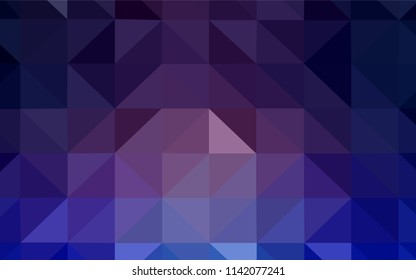 Light Purple vector triangle mosaic texture. Colorful illustration in abstract style with triangles. Brand new design for your business.