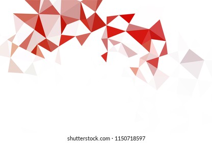 Light Purple vector triangle mosaic cover. Elegant bright polygonal illustration with gradient. A completely new design for your leaflet.