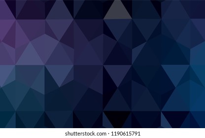 Light Purple vector triangle mosaic texture. Polygonal abstract illustration with gradient. Textured pattern for your backgrounds.
