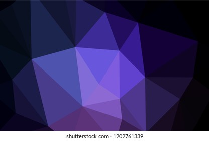 Light Purple vector triangle mosaic cover. Colorful abstract illustration with triangles. Triangular pattern for your design.