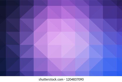 Light Purple vector triangle mosaic cover. Colorful illustration in abstract style with triangles. Completely new template for your banner.