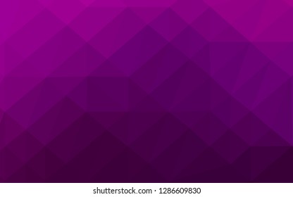 Light Purple vector triangle mosaic template. A sample with polygonal shapes. Completely new template for your business design.