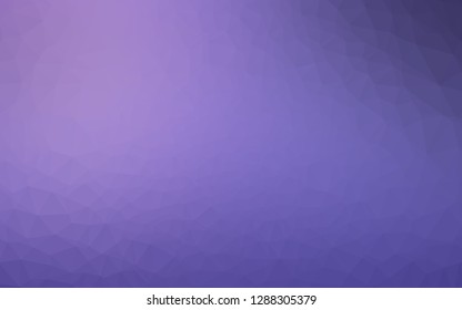 Light Purple vector triangle mosaic cover. Shining illustration, which consist of triangles. Template for a cell phone background.
