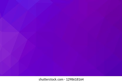 Light Purple vector triangle mosaic texture. Shining colored illustration in a Brand new style. Polygonal design for your web site.