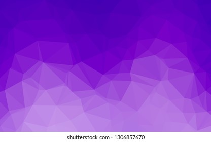 Light Purple vector triangle mosaic texture. A completely new color illustration in a vague style. Template for your brand book.