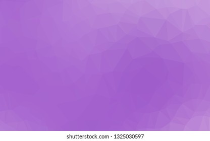 Light Purple vector triangle mosaic cover. Brand new colorful illustration in with gradient. Triangular pattern for your business design.