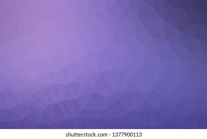 Light Purple vector triangle mosaic template. A completely new color illustration in a vague style. Completely new template for your business design.