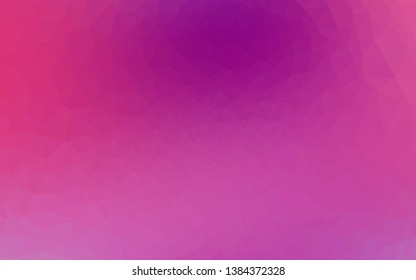 Light Purple vector triangle mosaic texture. Triangular geometric sample with gradient.  Elegant pattern for a brand book.