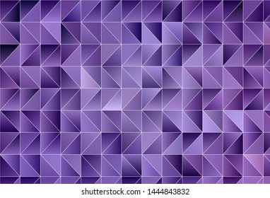 Light Purple vector triangle mosaic texture. Shining polygonal illustration, which consist of triangles. Best triangular design for your business.