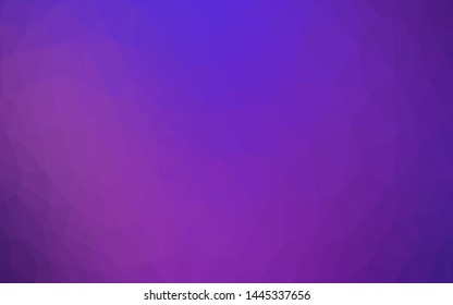 Light Purple vector triangle mosaic texture. A completely new color illustration in a vague style. Completely new design for your business.