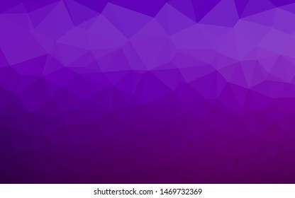 Light Purple vector triangle mosaic cover. A sample with polygonal shapes. Completely new design for your business.