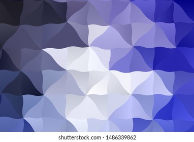 Light Purple vector triangle mosaic template. Colorful illustration in polygonal style with gradient. Brand new style for your business design.