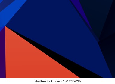 Light Purple vector triangle mosaic background. Glitter abstract illustration with an elegant triangles. A completely new design for your leaflet.