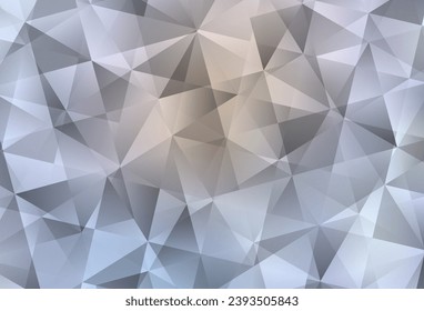 Textura de mosaico de triángulo de vector púrpura claro. Ilustración geométrica en estilo Origami con gradiente.  Nueva plantilla para tu libro de marcas.
