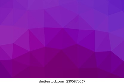 Light Purple vector triangle mosaic cover. Triangular geometric sample with gradient.  Elegant pattern for a brand book.