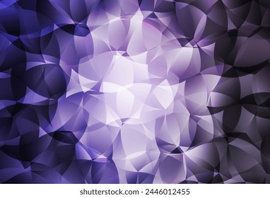 Hellviolette Vektorgrafik Dreieck Mosaik Vorlage. Leuchtende bunte Illustration mit Dreiecken. Brandes neues Design für Ihr Unternehmen.