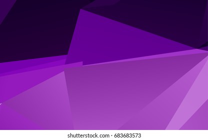 Light Purple vector triangle mosaic pattern. Brand-new colored illustration in blurry style with gradient. Brand-new design for your business.