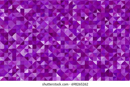 Light Purple vector triangle mosaic template. A vague abstract illustration with gradient. A new texture for your design.