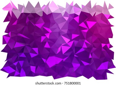 Light Purple vector triangle mosaic background. A completely new color illustration in a vague style. A completely new design for your business.