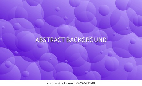 Fondo abstracto violeta o violeta claro con burbujas de gradiente