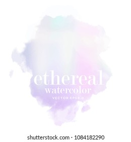 light purple watercolor splash