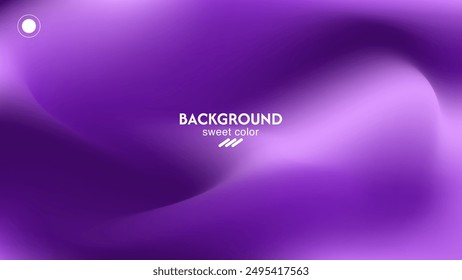 Light purple wave abstract background. Gradient. The surface texture of the fabric is firm. Dark colored background with space for design. Plum eggplant color combination