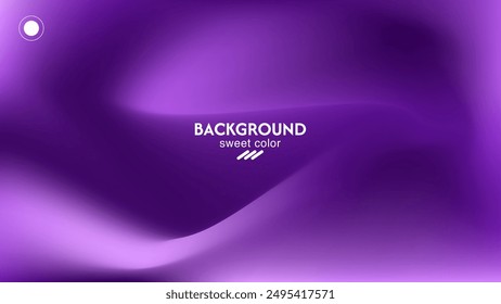 Light purple wave abstract background. Gradient. The surface texture of the fabric is firm. Dark colored background with space for design. Plum eggplant color combination