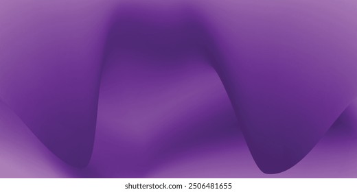 Light purple wave abstract background. Gradient. The surface texture of the fabric is firm. Dark colored background with space for design background